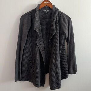 Barefoot Dreams gray heavyweight open front cardigan sweater